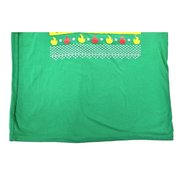 "Jingle Bells Taco Shells" Taco Bell Men's Green Christmas T-Shirt Size Large - Picture 5 of 10